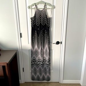 Black and white maxi